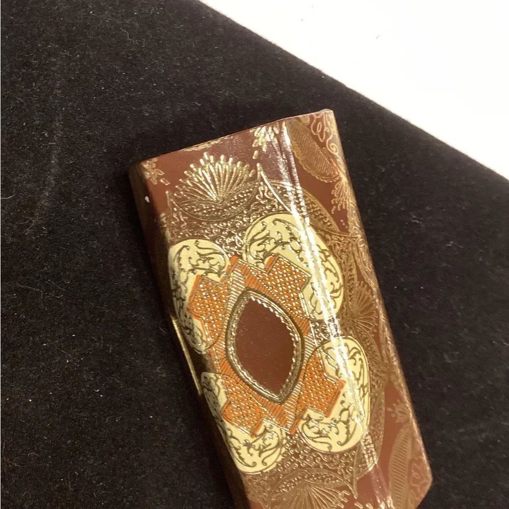 Retro Venetian Leather Lipstick Case